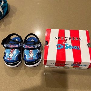 Light up swim shoes for a toddler boy